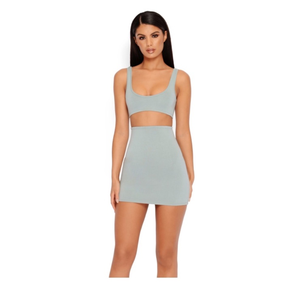 Oh Polly sage two piece set worn once